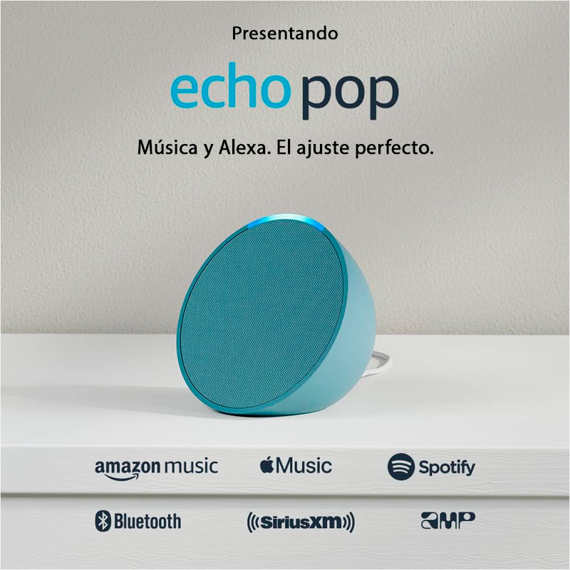 Bocina Amazon Echo Pop Smart Celeste Con Alexa