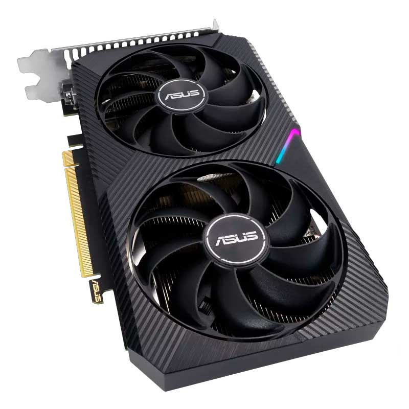 Tarjeta de Video 8GB GDDR6 Asus GeForce RTX 3050 Dual GeForce V2 OC HDMI DP DVI PCI 4.0