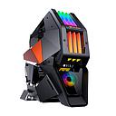 Case Gaming Cougar Conquer 2 Torre Completa Vidrio Templado ATX Negro-Naranja (Sin Fuente)
