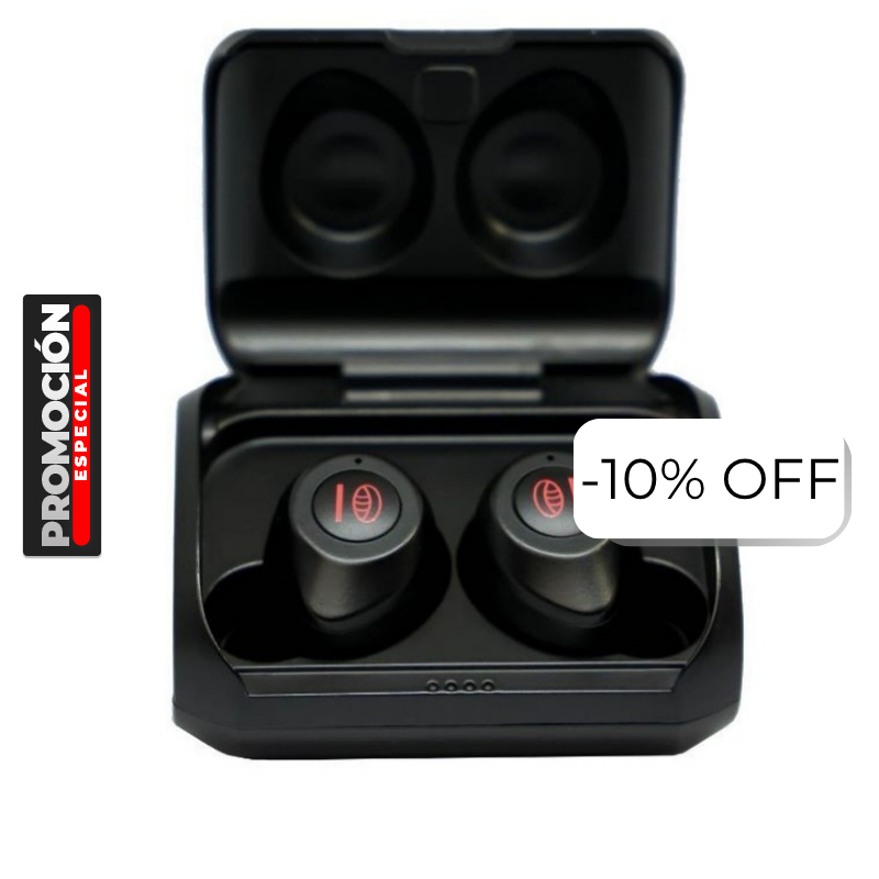 Audífonos In-ear Pilas Quicks T1.0 Bluetooth con Micrófono Negro