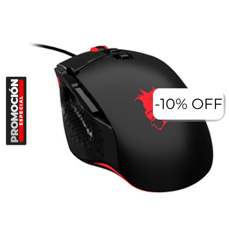 Mouse Gaming Alámbrico Pilas Choy-J 7200DPI RGB Negro