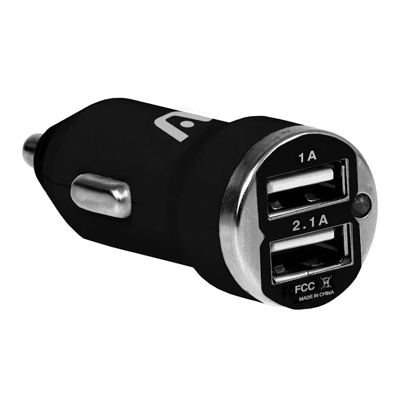 Cargador Argom para Carro Dual USB 2.1 Negro