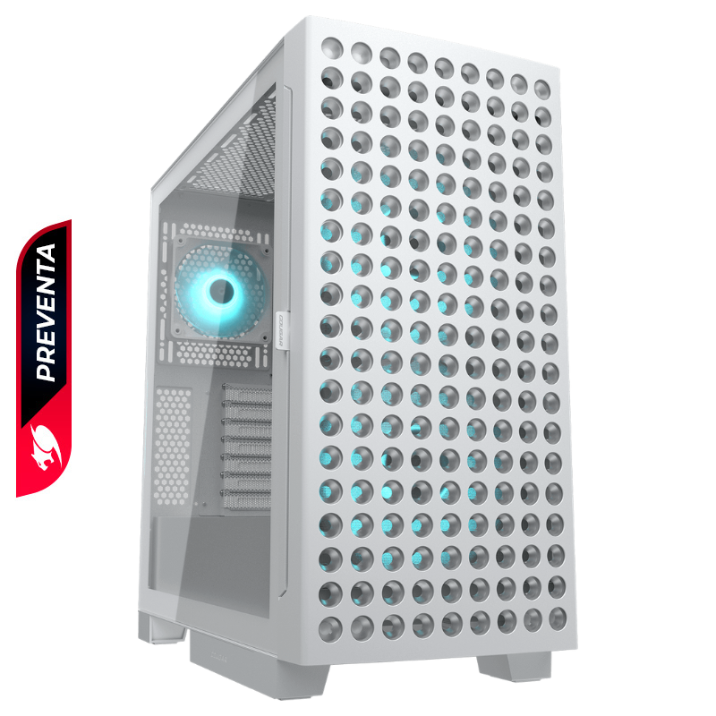 Case Gaming Cougar AirFace ECO Media Torre ATX Blanco (Sin Fuente)