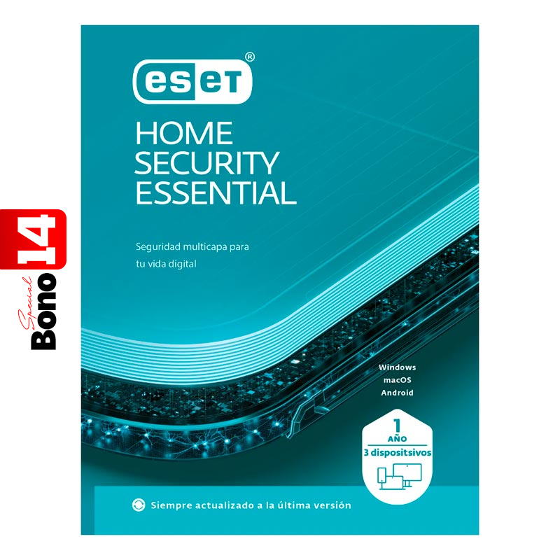 Licencia ESET Home Security Essential 3 dispositivos 1 Año ESD ***FÍSICA***