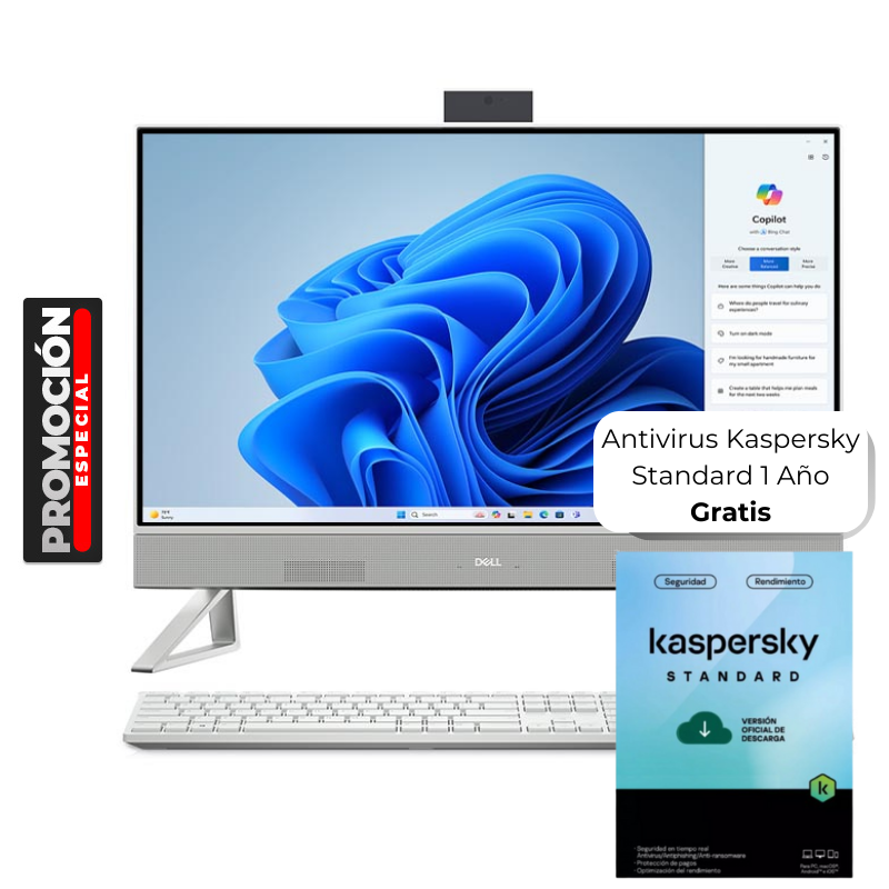 Computadora AIO Dell Inspiron 7730 27" Touch Ultra 7-150U 32GB RAM 1TB SSD MX570A 2GB W11 Home Teclado Inglés