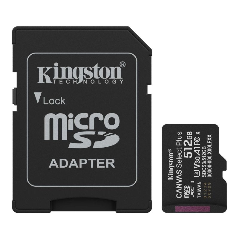 Memoria MicroSD Kingston 512GB Select Plus Gen3 150R