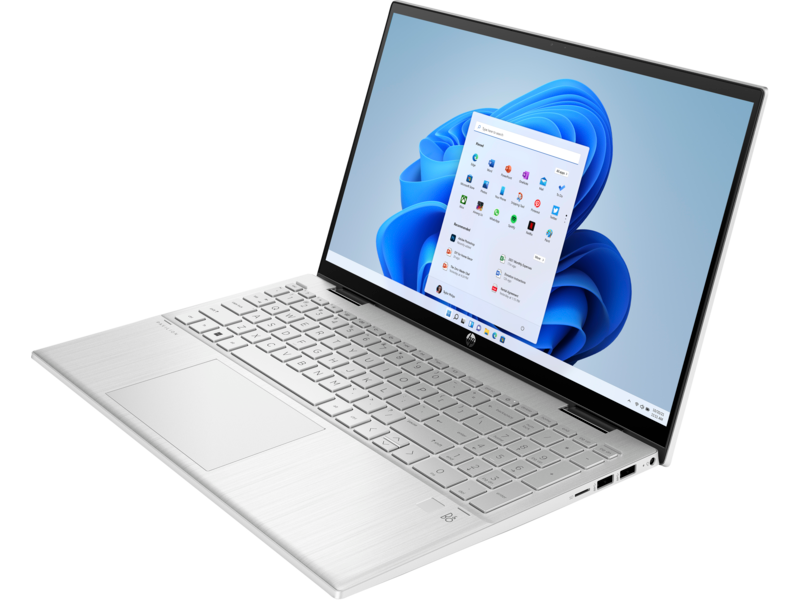 21C1 - HP Pavilion x360 15.6 Convertible PC NaturalSilver FrontRight