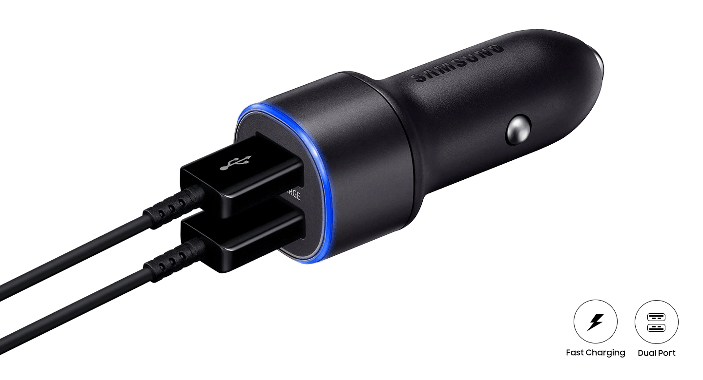 Cargador de Carro Samsung Car Charger Duo Fast Charge Samsung Car Charger Duo