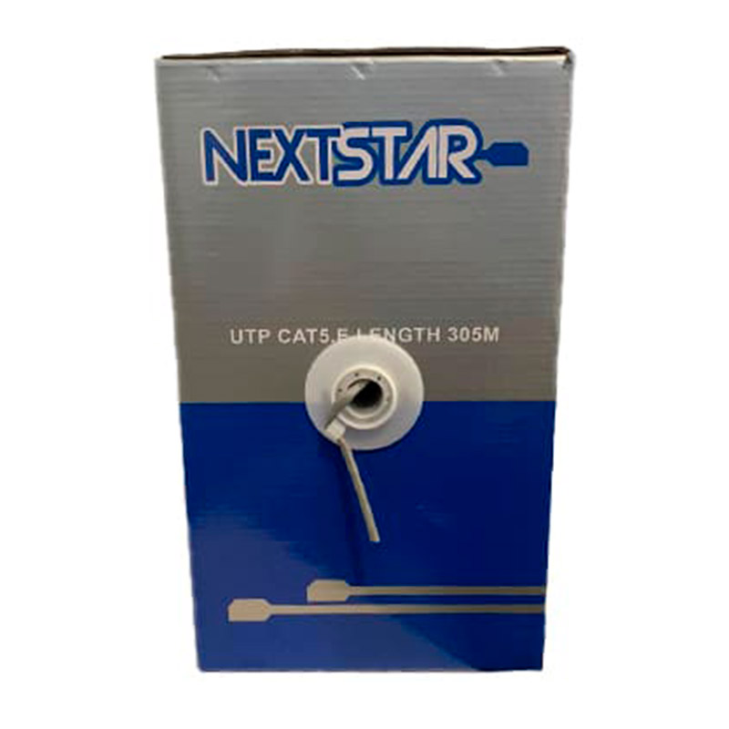 Bobina Cable de Red NextStar Cat5E Interior 1000ft Gris