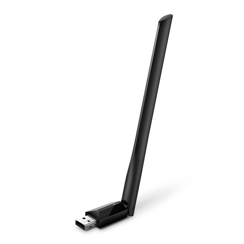 Adaptador de Red USB a Wi-Fi TP-Link Archer T2U Plus AC600 Doble Banda 200-433Mbps