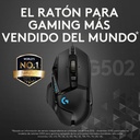 Mouse Óptico Gaming Logitech G502 HERO 26500 DPI 11 Botones