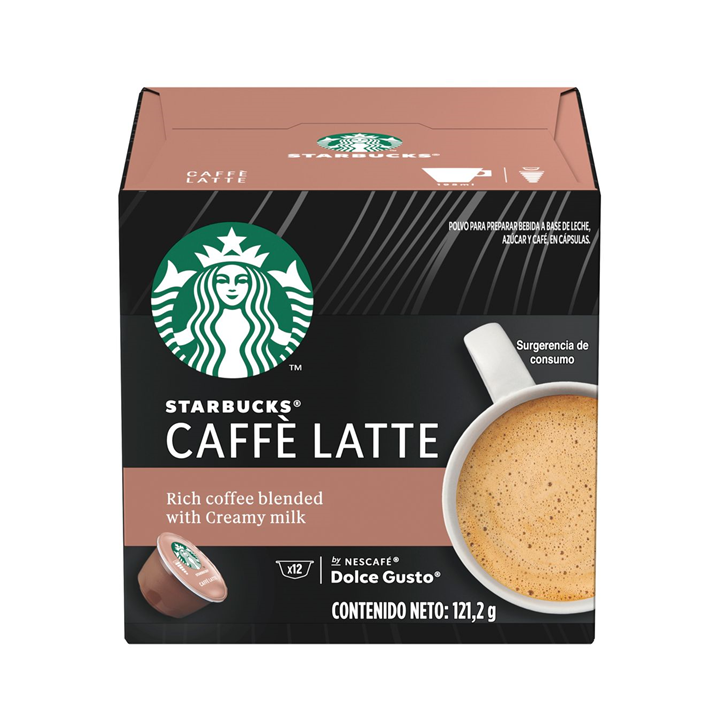 Cápsulas Starbucks Café Latte para Nescafé Dolce Gusto