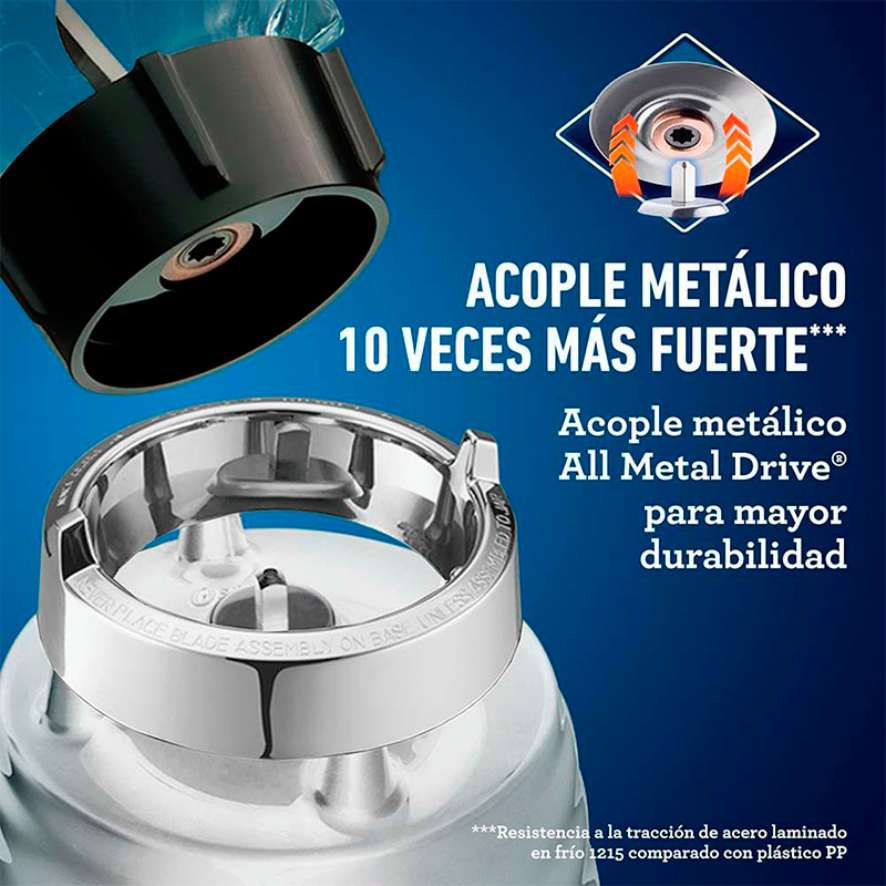 Licuadora Oster BLST4655 3 Velocidades Vaso Vidrio Cromada