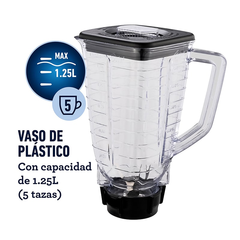 Licuadora Oster 2 Velocidades Pulso y Vaso De Plástico 1.25Lts. Blanco