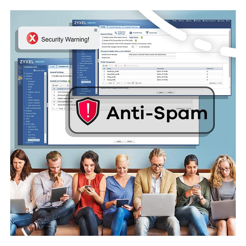 Firewall UTM Zyxel USG1900 con Licencia para 1 año