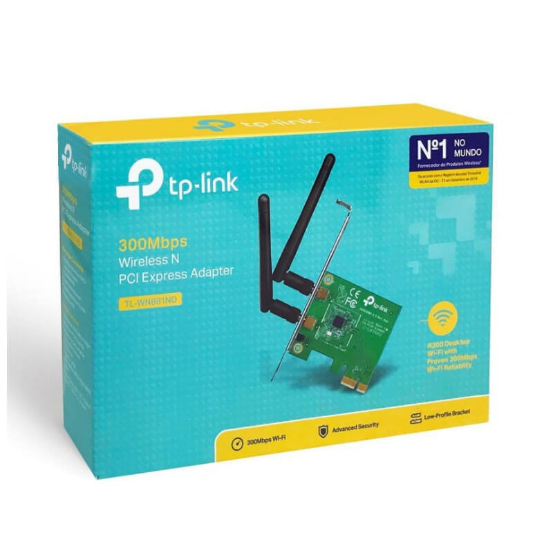 Tarjeta de Red Inalámbrica TP-Link PCIe TL-WN881ND 2 Antenas