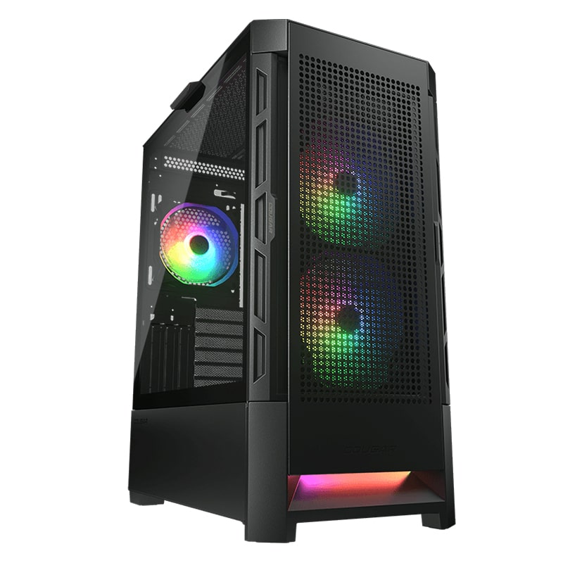Case Gaming Cougar Duoface RGB Media Torre Vidrio Templado E-ATX Negro (Sin Fuente)