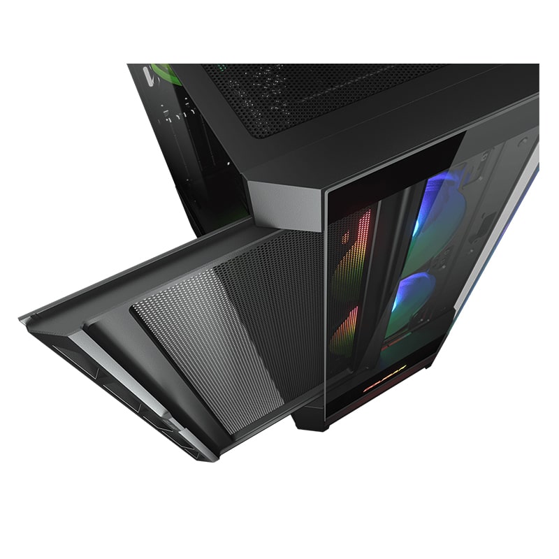 Case Gaming Cougar Duoface RGB Media Torre Vidrio Templado E-ATX Negro (Sin Fuente)