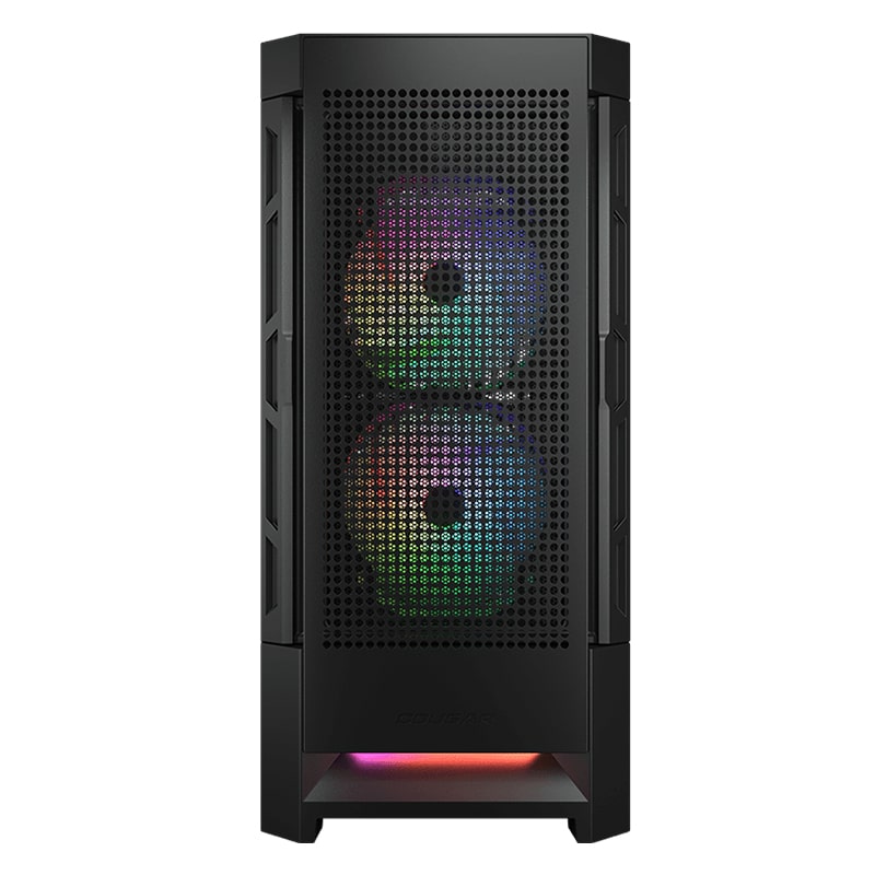 Case Gaming Cougar Duoface RGB Media Torre Vidrio Templado E-ATX Negro (Sin Fuente)