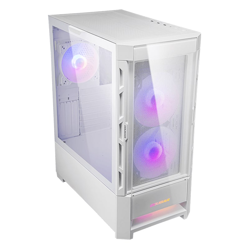Case Gaming Cougar Duoface RGB Media Torre Vidrio Templado E-ATX Blanco (Sin Fuente)
