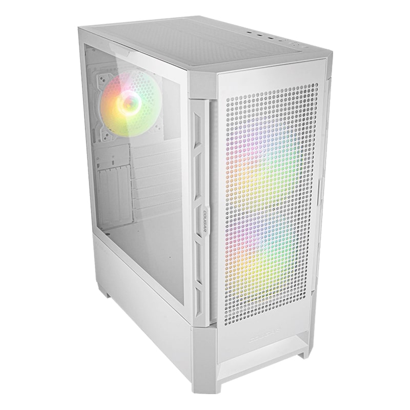 Case Gaming Cougar Duoface RGB Media Torre Vidrio Templado E-ATX Blanco (Sin Fuente)