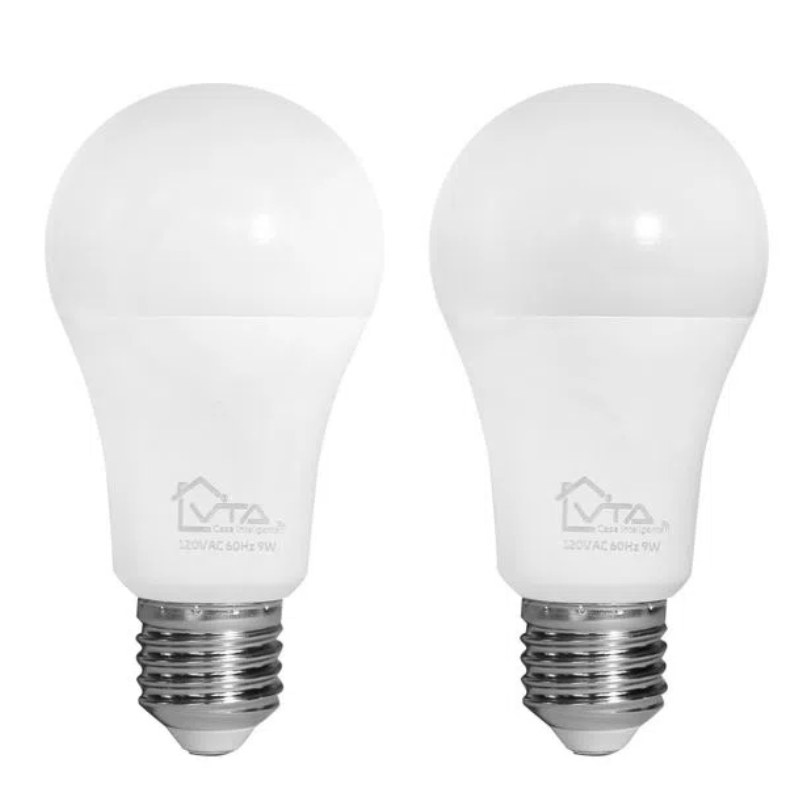 Bombilla LED Inteligente VTA Alva E27 RGB + Smart Home Wi-Fi 125VAC 2pc