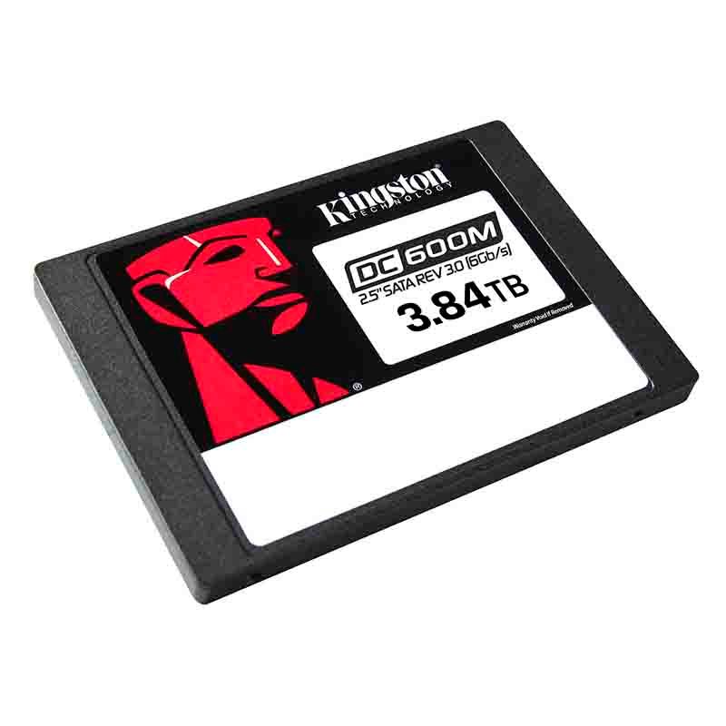 Unidad SSD 2.5" 3.84TB Kingston SEDC600M Enterprise Uso Mixto 555MB/s Datacenter SATA III 6Gbps