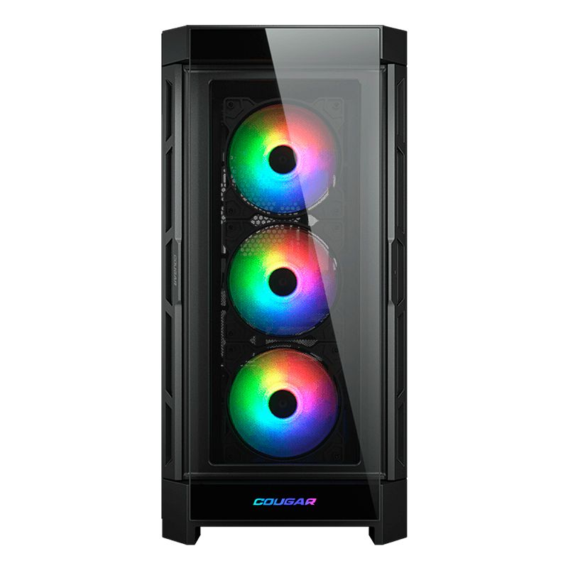 Case Gaming Cougar Duoface Pro RGB Media Torre Vidrio Templado E-ATX Negro (Sin Fuente)