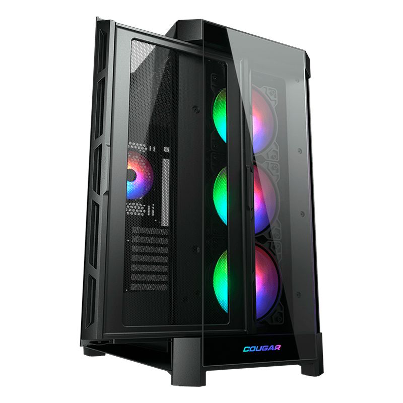 Case Gaming Cougar Duoface Pro RGB Media Torre Vidrio Templado E-ATX Negro (Sin Fuente)