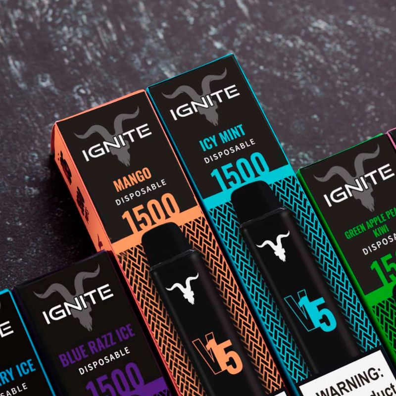 Vape Electrónico Ignite V15 1500 Puffs Nic 5g Peach