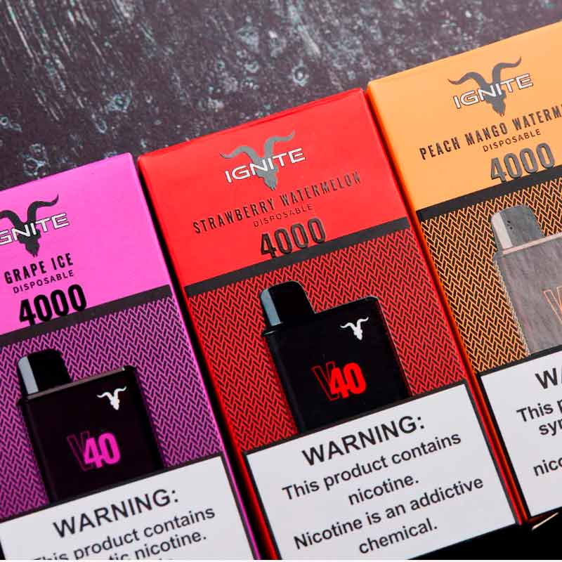 Vape Electronico Ignite V40 4000 Puffs Nic 5g Guava Ice
