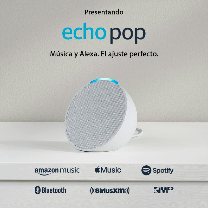 Bocina Amazon Echo Pop Smart Blanco Con Alexa