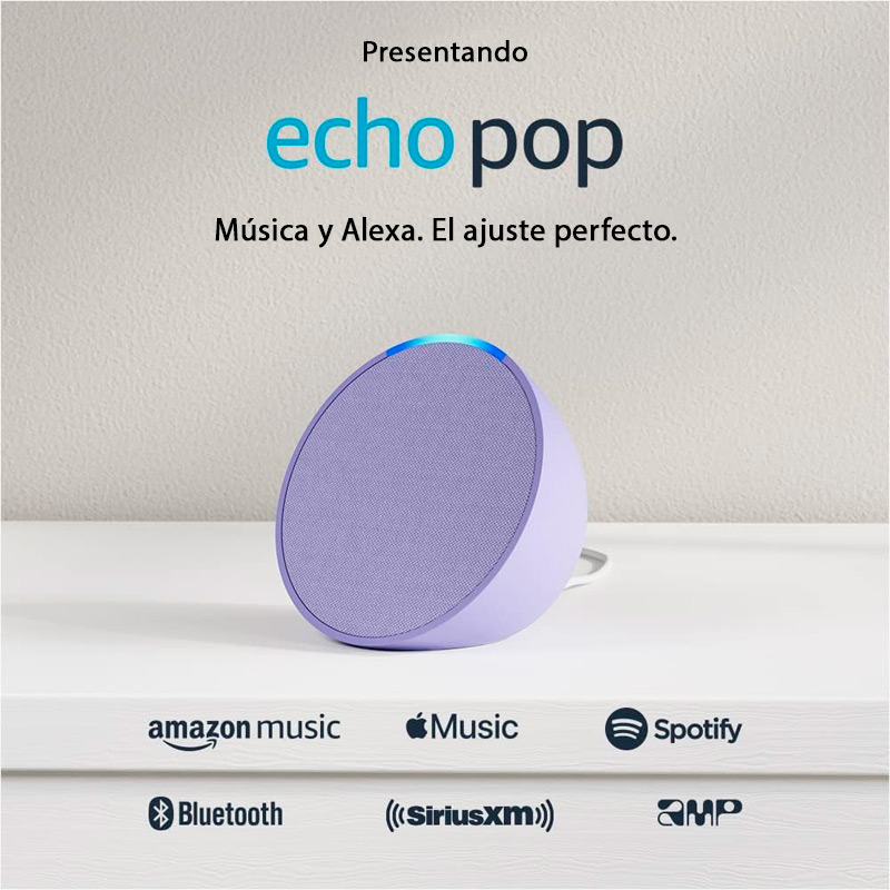 Bocina Amazon Echo Pop Smart Lavanda Con Alexa