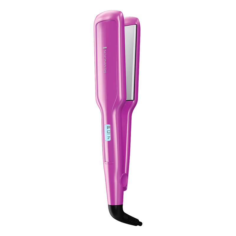 Plancha Alisadora Remington pantalla digital con Turmalina Y Antiestática Morado