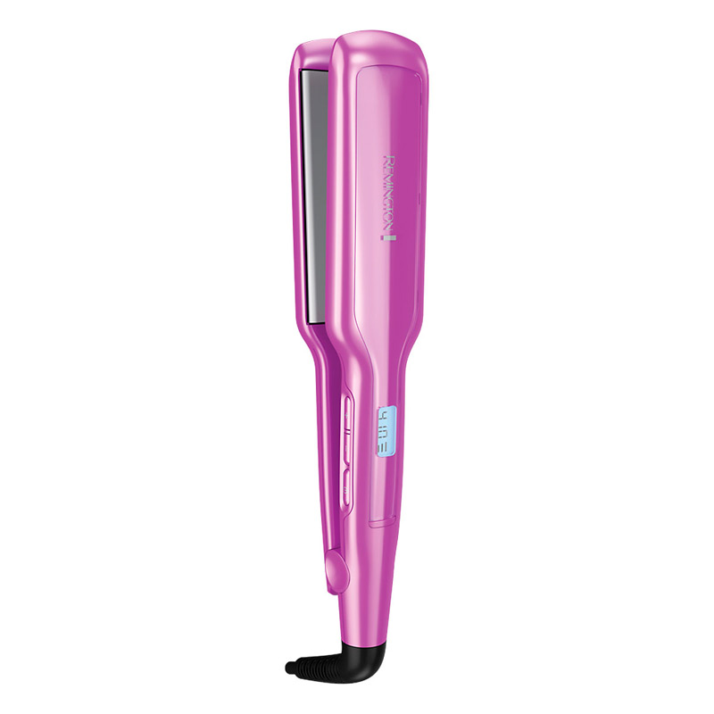 Plancha Alisadora Remington pantalla digital con Turmalina Y Antiestática Morado