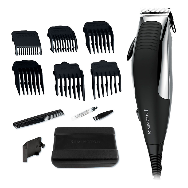 Cortadora de cabello Remington GROOMING KIT 18 piezas Negro/plateado