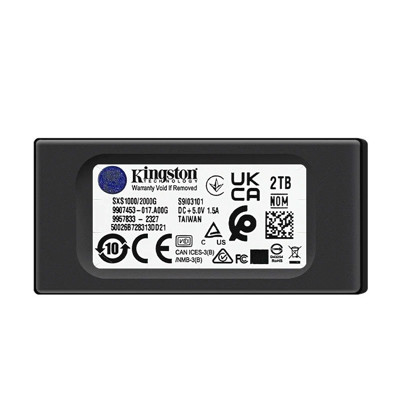 Unidad SSD Externa 3.2" 2TB Kingston SXS1000 Lectura 1.050 MB/s