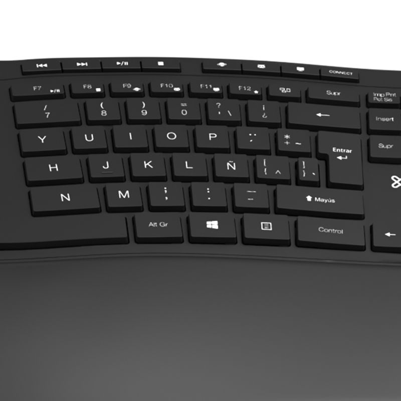 Teclado Inalámbrico Klip Xtreme Transcend USB Negro Español