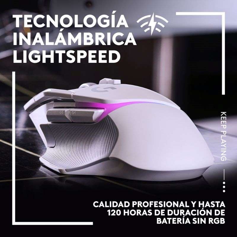 Mouse Alámbrico Logitech G502 X Gaming 25.600DPI Blanco