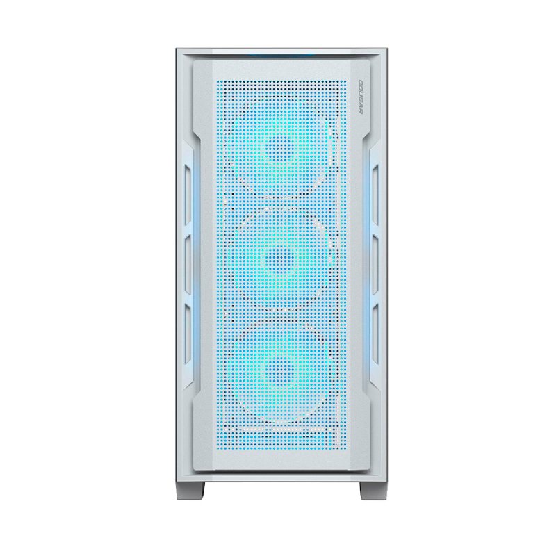 Case Gaming Cougar Uniface RGB Media Torre Vidrio Templado ATX Blanco (Sin Fuente)