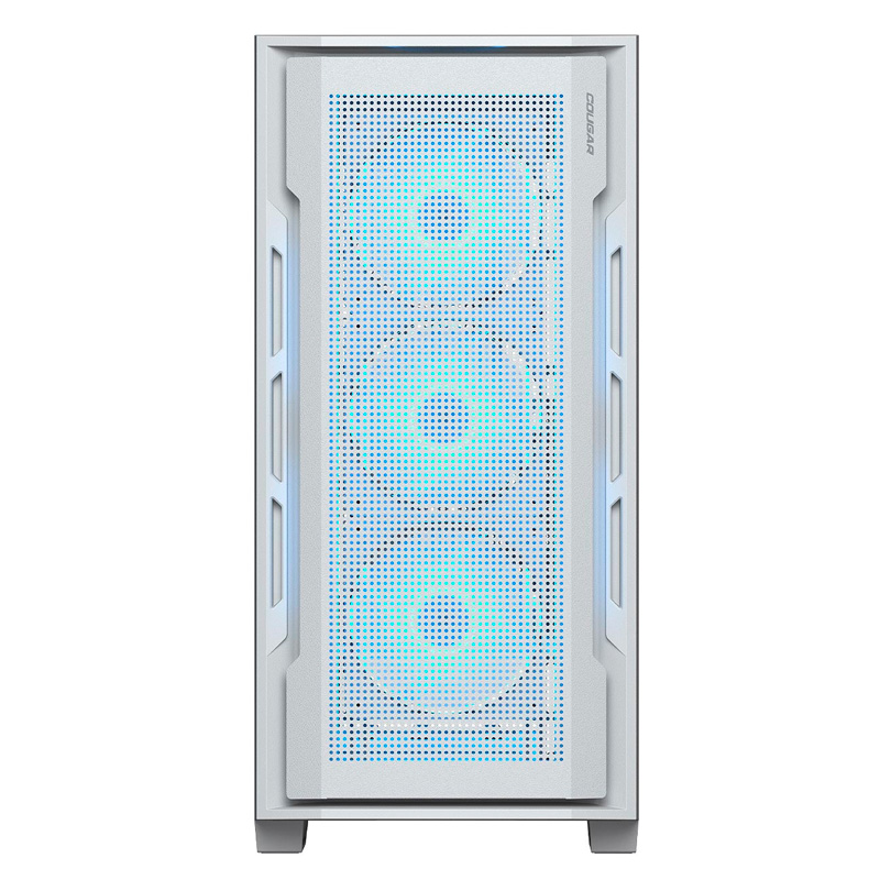 Case Gaming Cougar Uniface RGB Media Torre Vidrio Templado ATX Blanco (Sin Fuente)