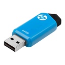 Memoria USB HP 64GB v150W 2.0 Azul/Negro