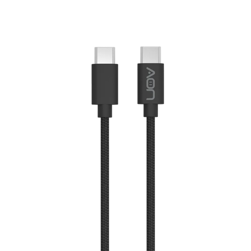 Cable USB-C a USB-C AON AO-CB-5017 2 Metro Negro 5Gbps 100W