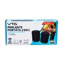 Bocina Bluetooth VTA+ 2 en 1 negro
