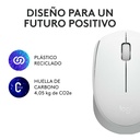 Mouse Inalámbrico Logitech M170 Óptico 1000DPI Blanco