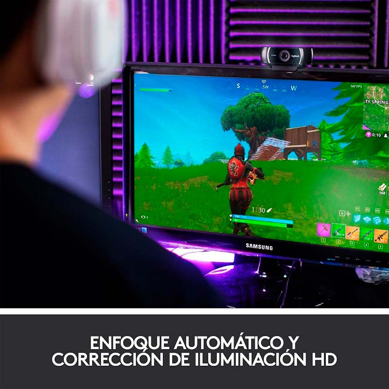 Cámara Web Logitech C922 PRO STREAM Full HD
