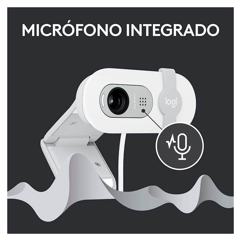 Cámara Web Logitech Brio 100 Full HD Blanco
