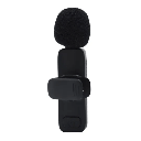 Micrófono de Solapa VTA+ Inalámbrico Lightning con Gancho de Sujeción Negro