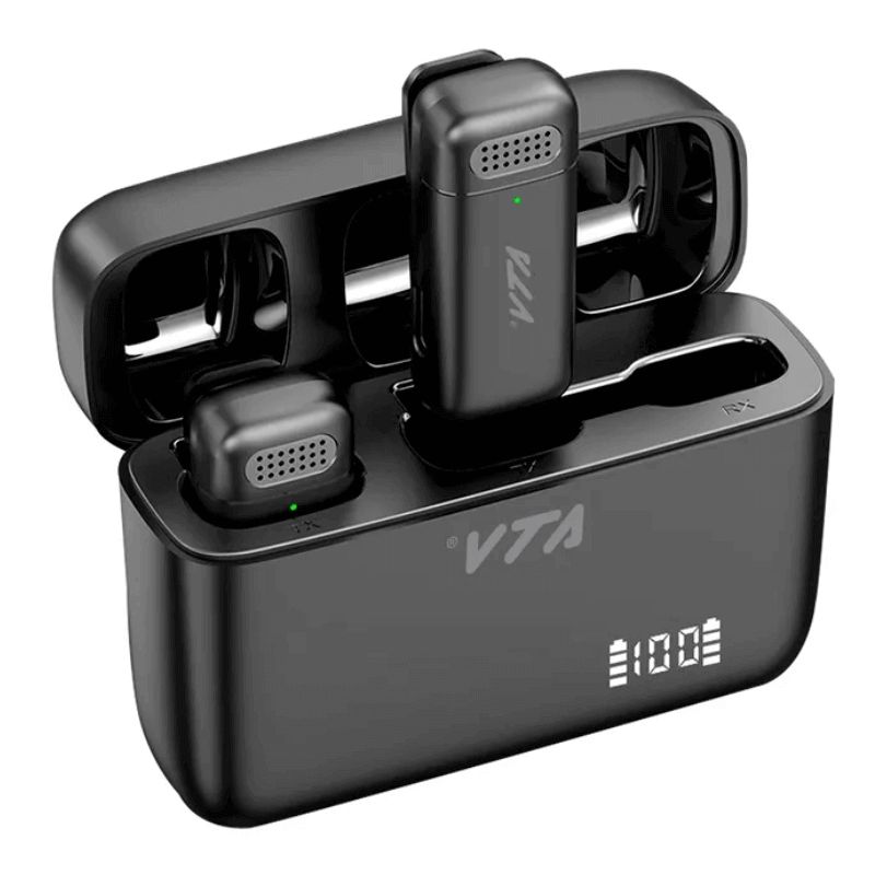 Micrófono VTA+ Inalámbrico con Gancho de Sujeción Negro