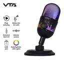 Micrófono VTA+ A-309 RGB USB Negro